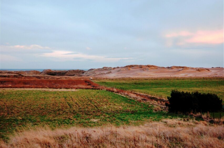 Fields and sand dunes in Aberdeenshire - the site of the proposed Trump golf course back in 2006