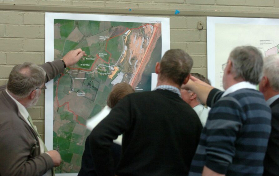 Residents at a public meeting about Trump's Aberdeenshire golf resort plans