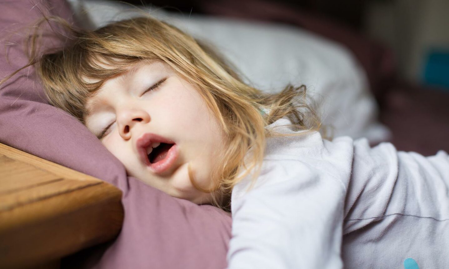How to stop snoring: Children tend to snore at night if they have enlarged tonsils or adenoids.