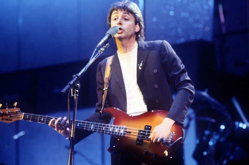 Paul McCartney on stage