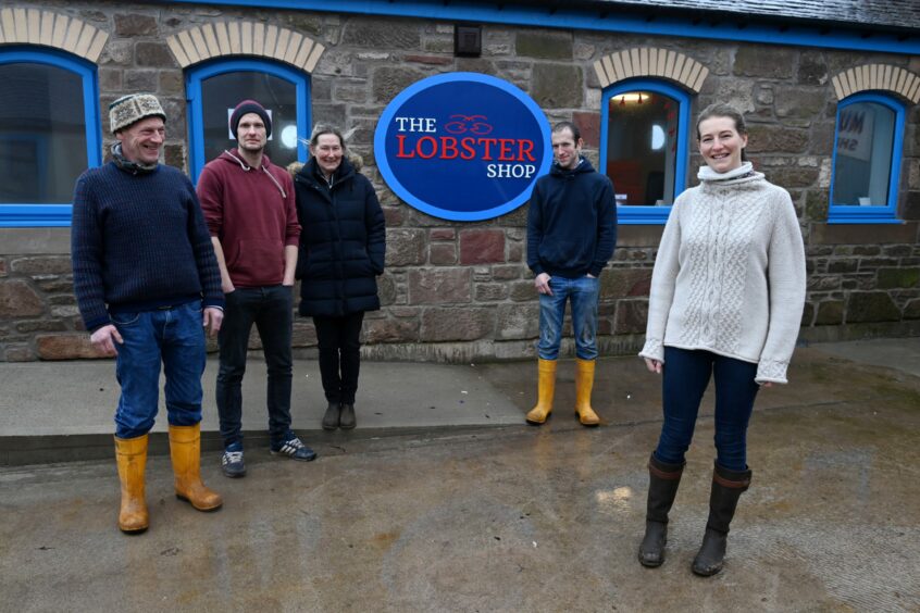 From left: Ivar Sr McBay, Ivar Jr McBay, Jackie McBay, Jason McBay and Loren McBay of The Lobster Shop.