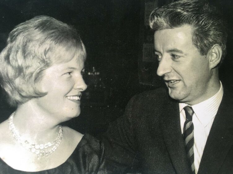 Tom and Pauline Buchanan. The couple are now reunited, in death, in Inverness.