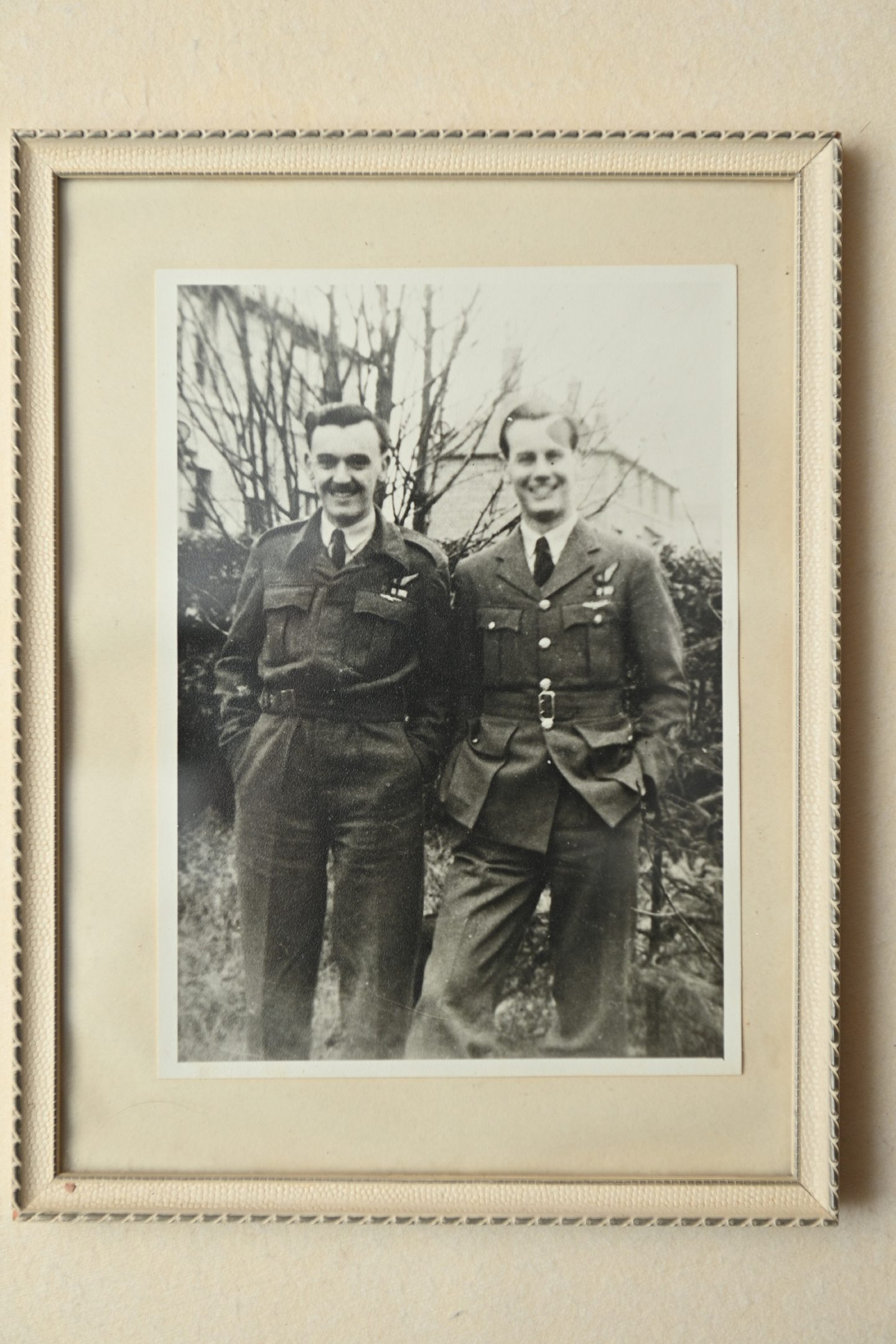  Bill, right, with Norman Piercy, both in uniform.