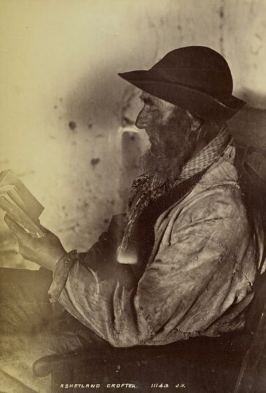 A Shetland crofter features in the MacKinnon Collection.