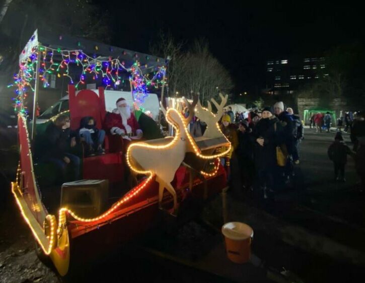 Santa's sleigh is coming to the streets of Dundee.