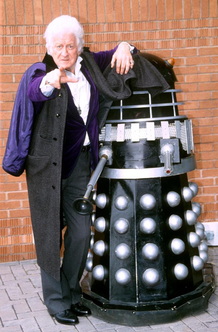 Jon Pertwee and a Dalek