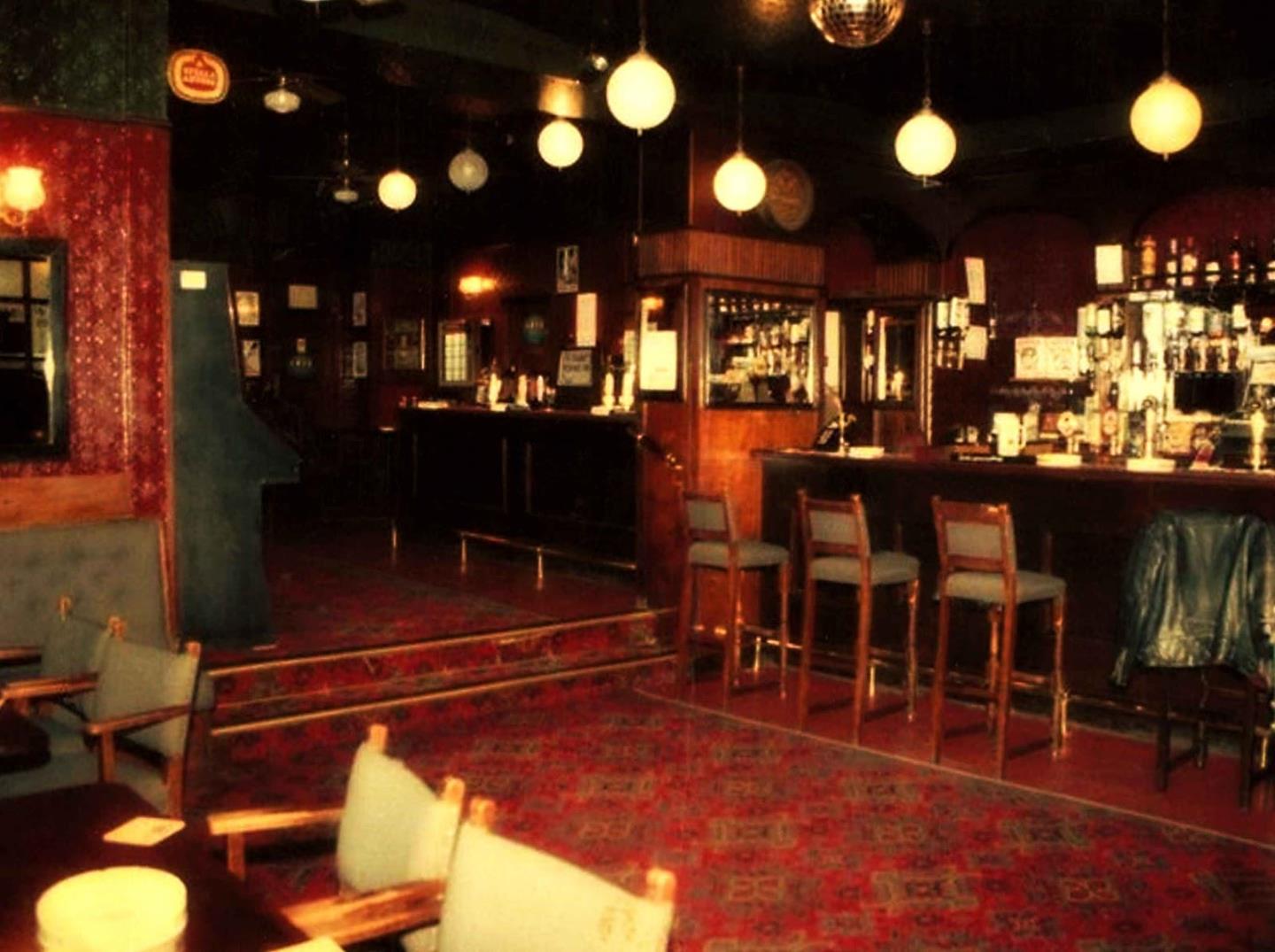 The interior of Foreigners bar in Dundee which was hugely popular in the 1980s.