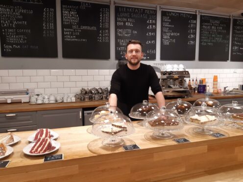 James at Coffee Break, Pitlochry