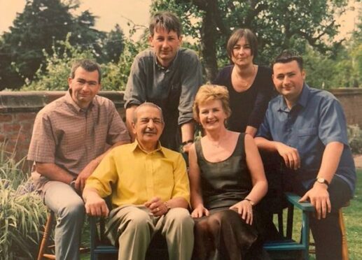 Perth man Bill Pennycook with wife Irene and his children.