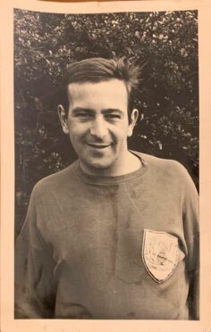 A young Bill Pennycook - known as Willie - when he played for Scone Thistle.