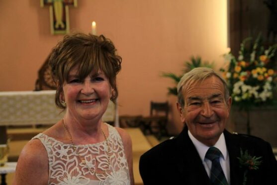Irene and Bill Pennycook pictured at their Golden Wedding celebration.