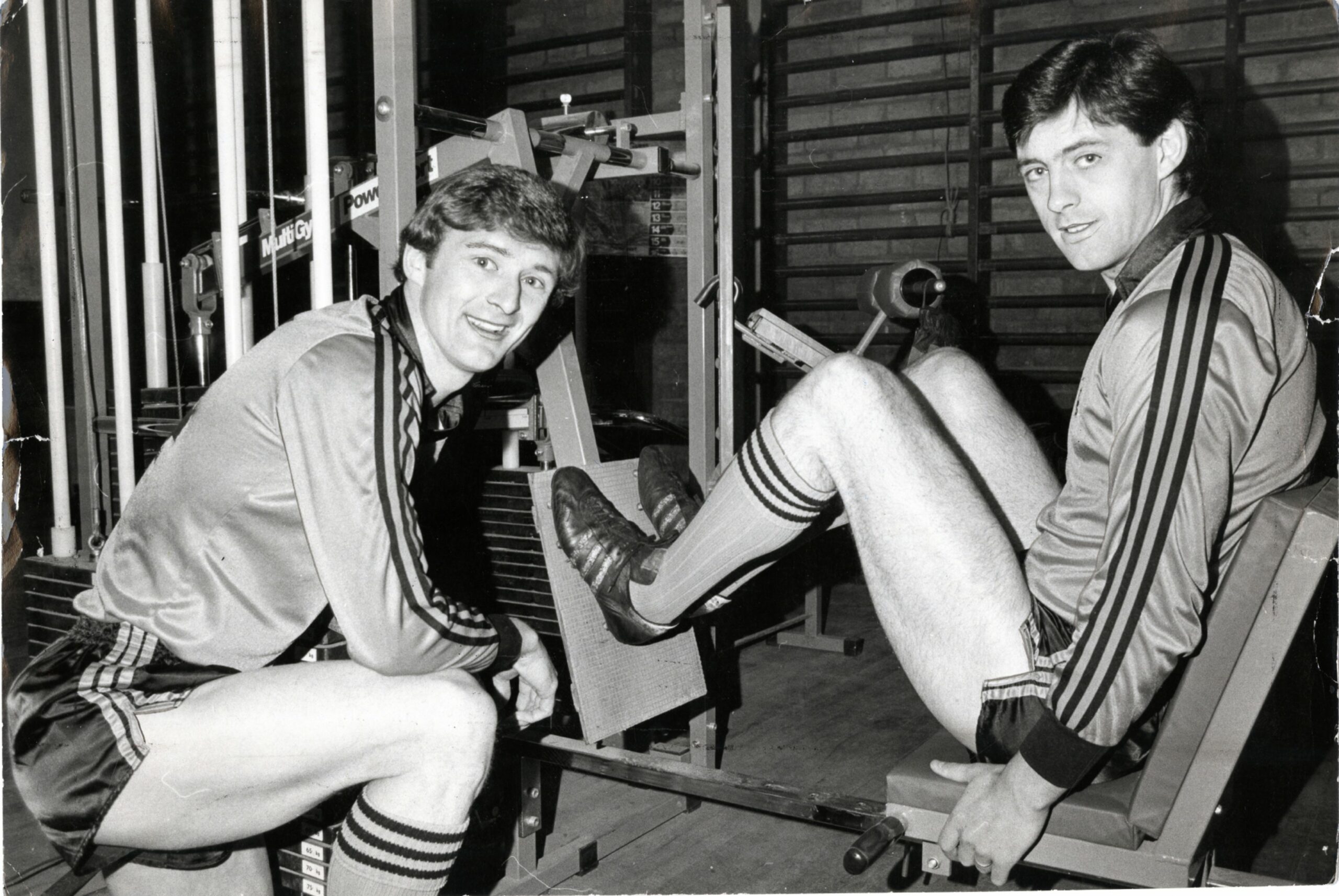 Paul Hegarty and David Narey are pictured after being called up for Scotland duty together in 1983.