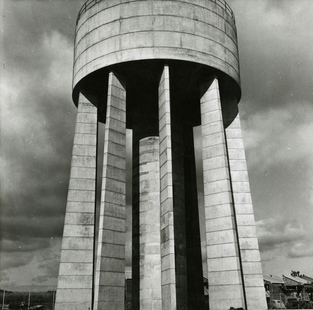 The water tower pictured in August 1963.