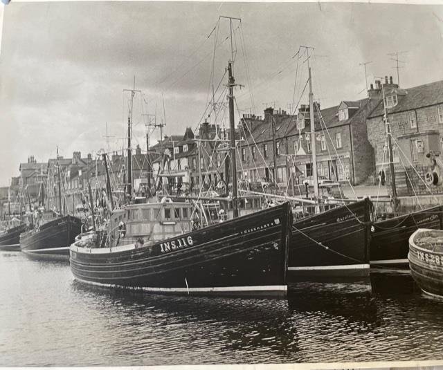 how Lossiemouth Harbour looked in the days of its flourishing fishing industry.