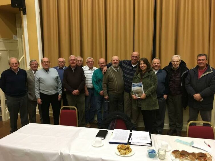 Yvonne Findlay with some of the people she has interviewed for her new book.