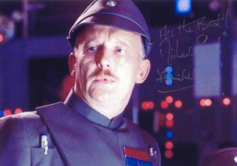 The ill-fated Admiral Ozzel, in Star Wars as played by the late Michael Sheard.