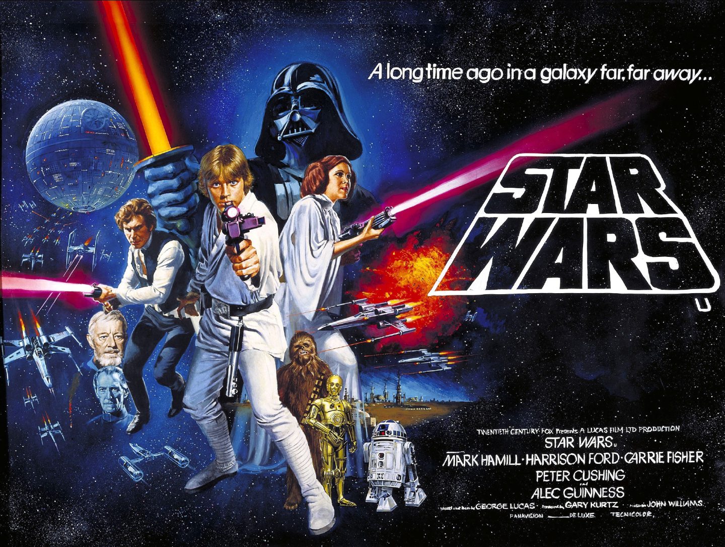 The poster for the first Star Wars film, A New Hope