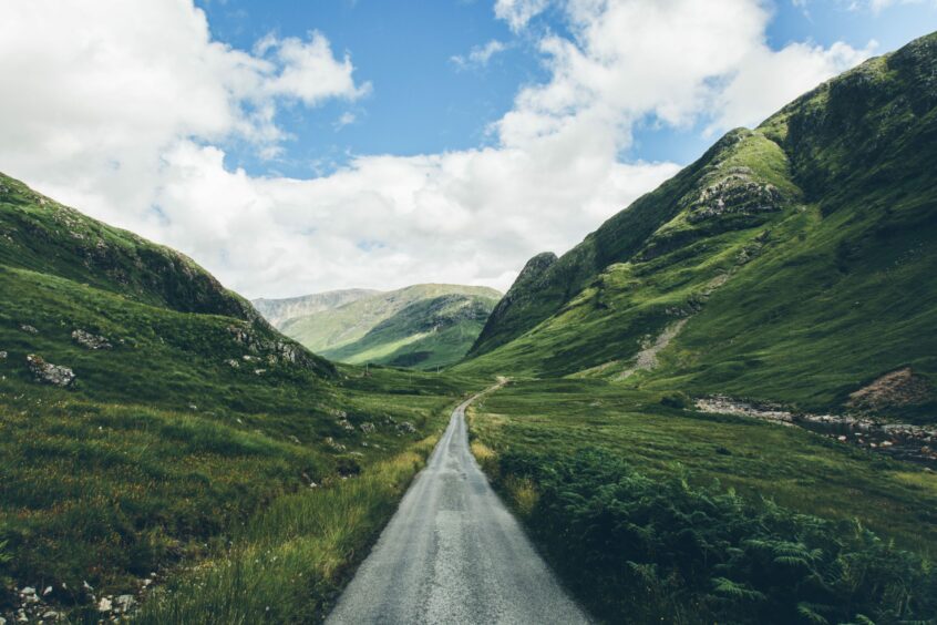 The Road to Skyfall, Glen Etive, the home of Jame's Bond's Scottish roots. 