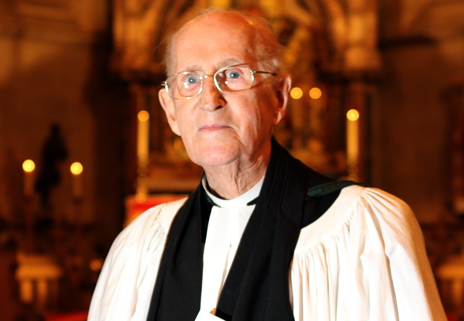 Canon Douglas Mackay pictured at St Paul's Cathedral in Dundee when he retired.