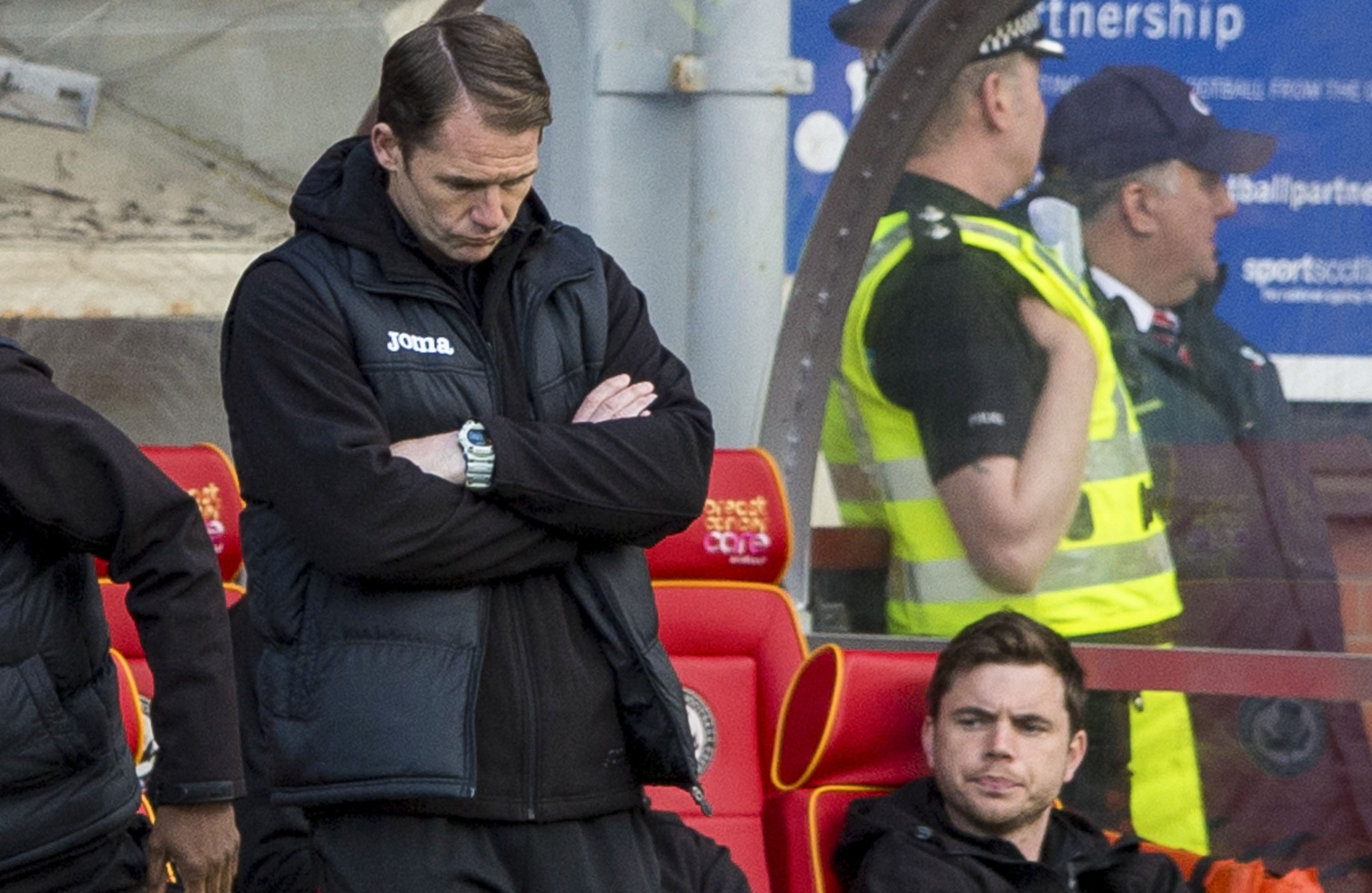 Partick Thistle manager Alan Archibald feels the pressure.