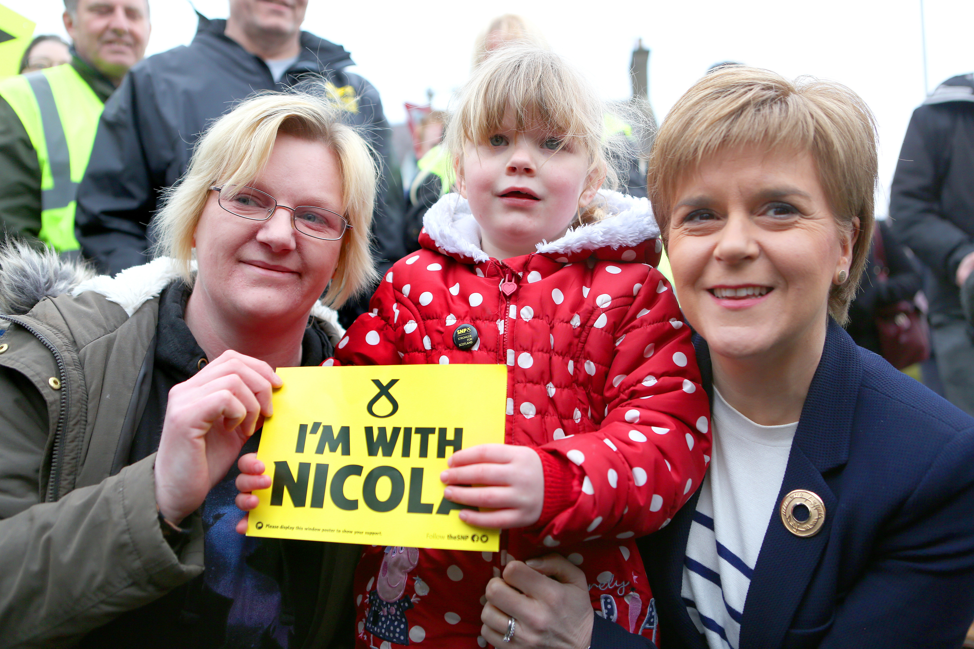 Nicola Sturgeon on the campaign trail in Fife.