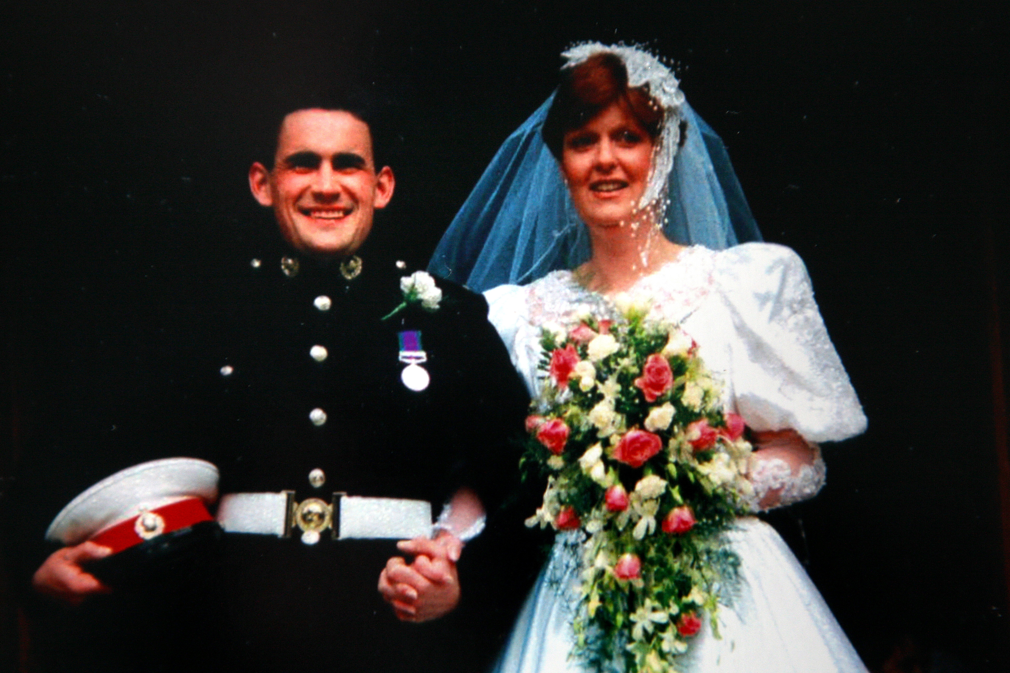 A photo from 1991 when Sheenagh and David Howard were married.