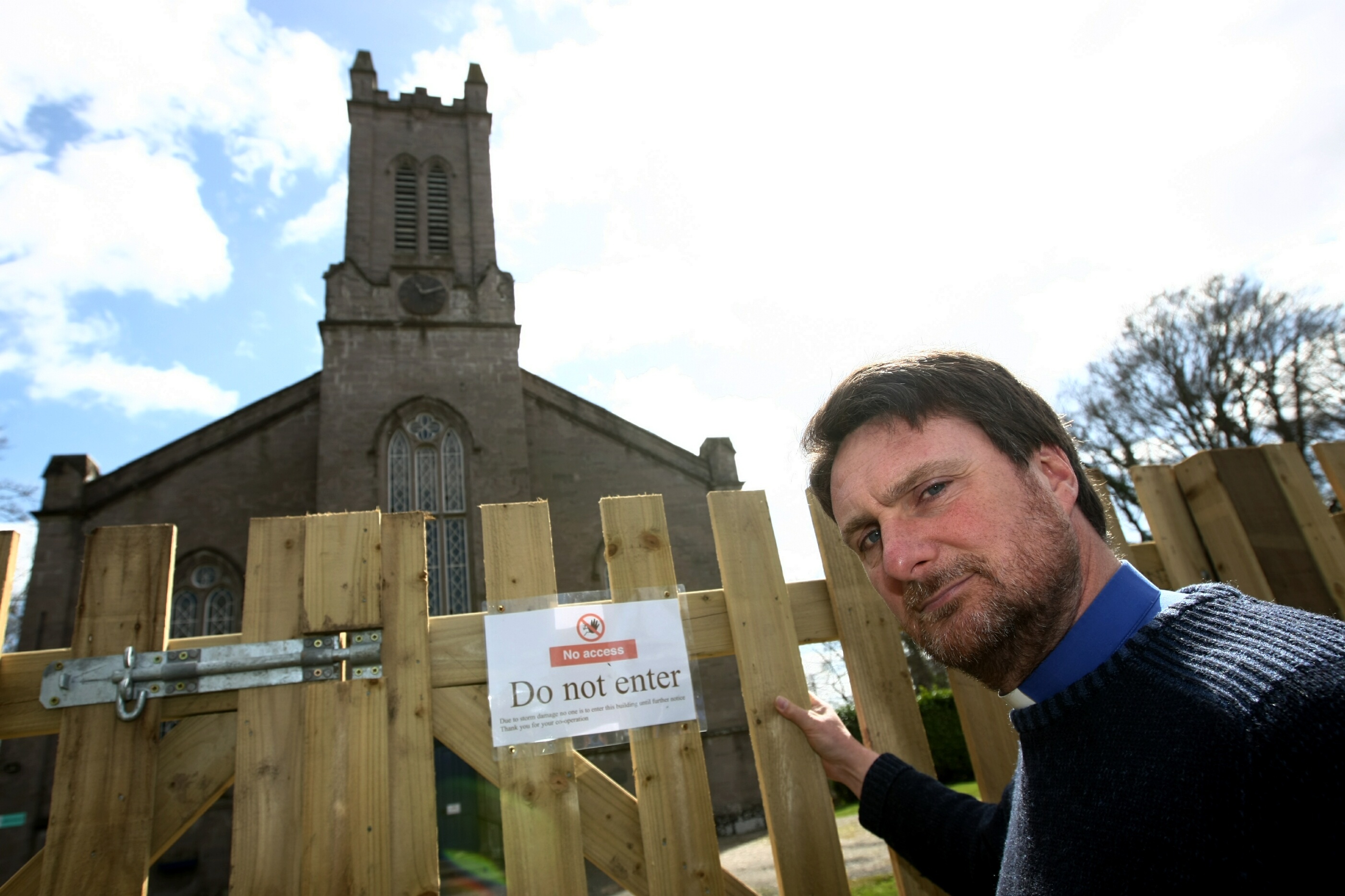 The Reverend Adrian Lough believes Redgorton and Stanley church is unlikely to reopen