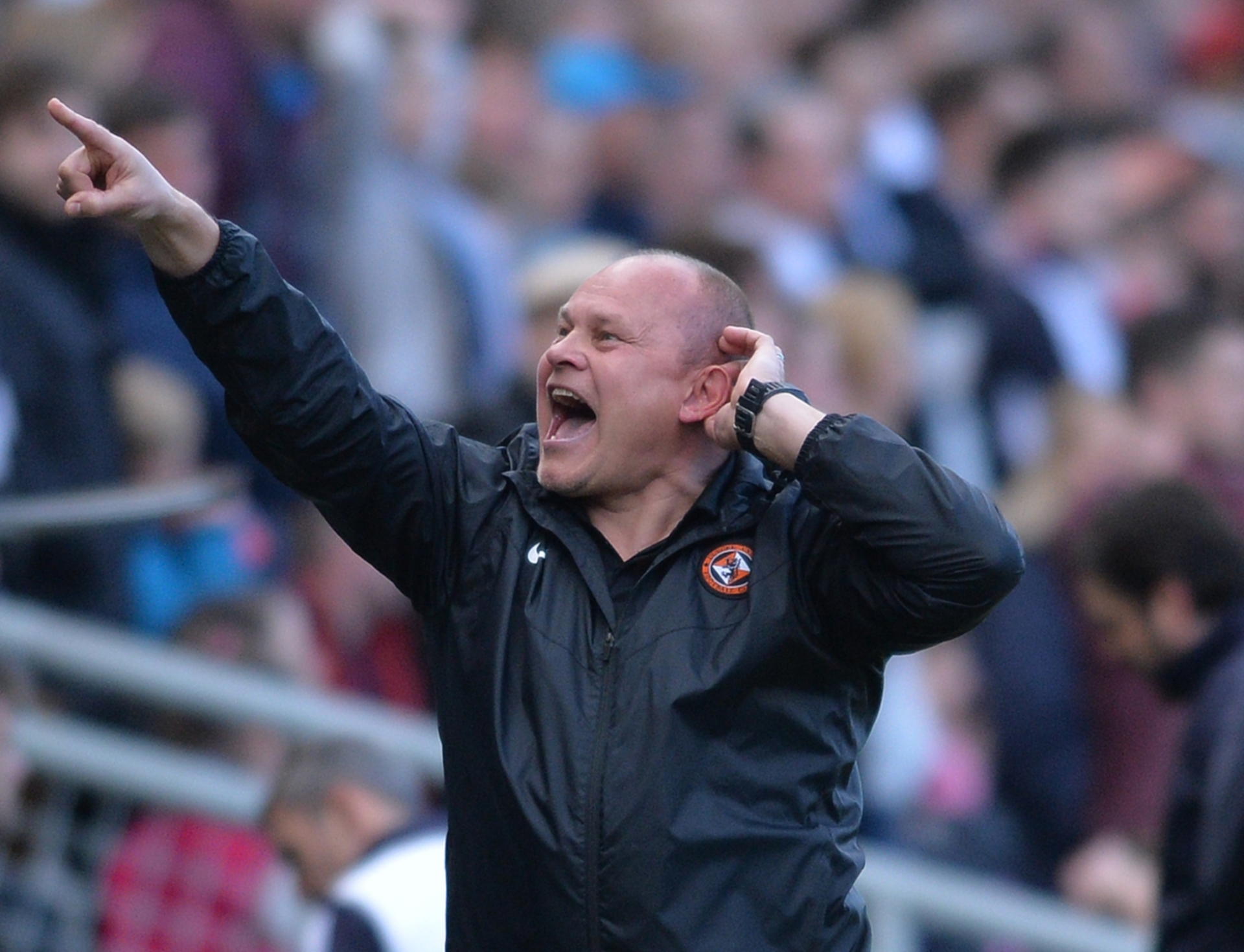 Mixu Paatelainen after Dundee United equalised against Dundee in the derby.