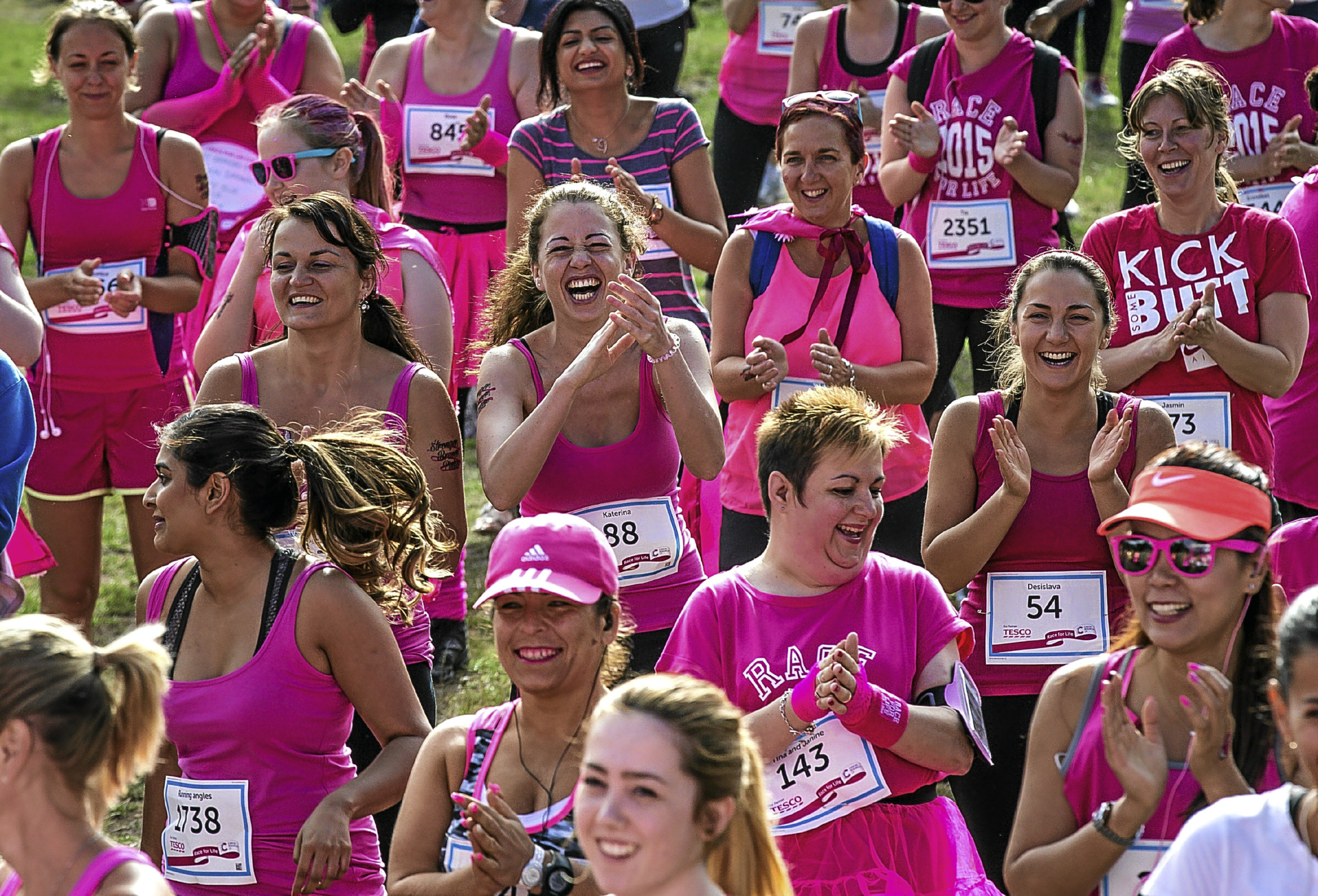Runners from a race for life event