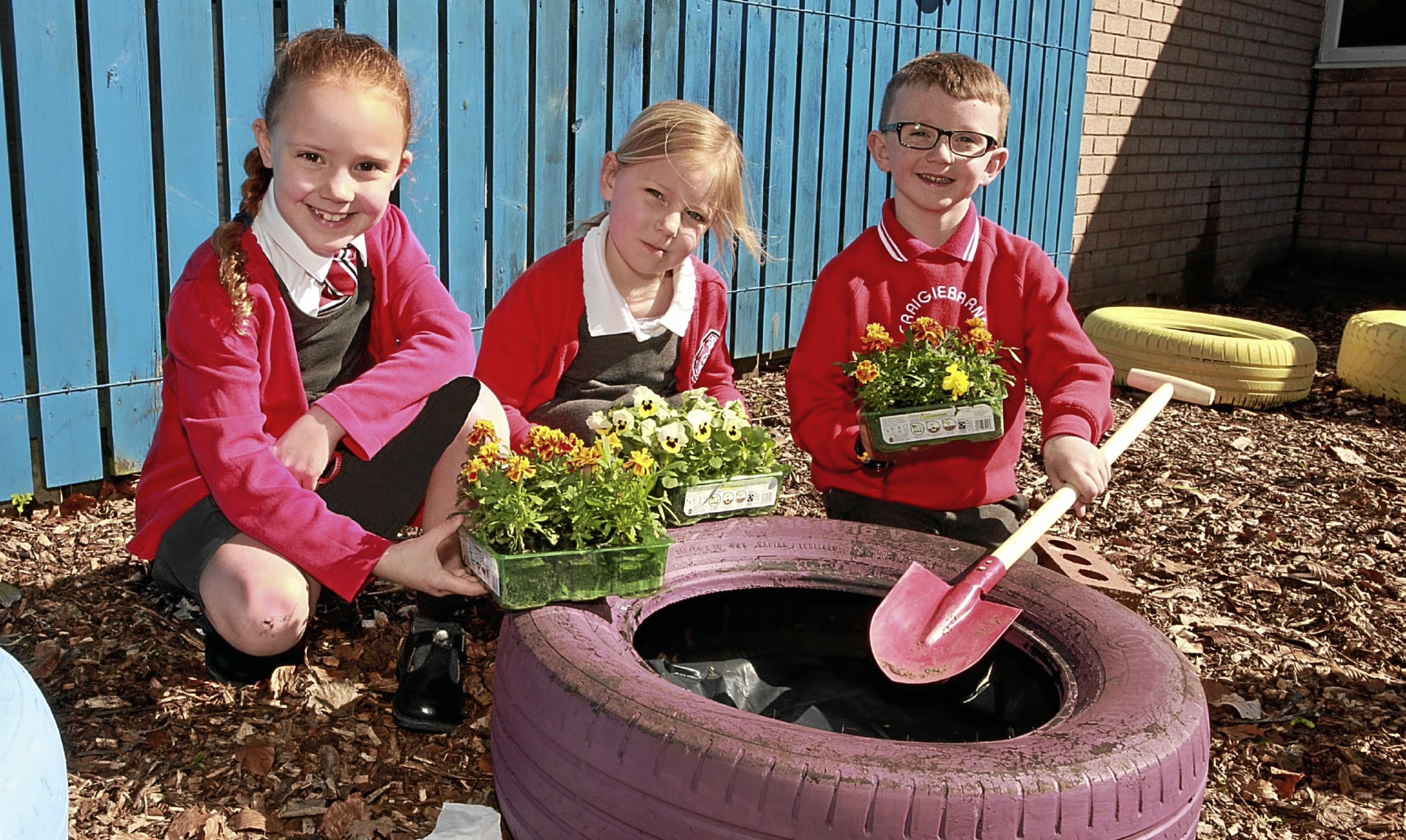 Some of the young pupils.