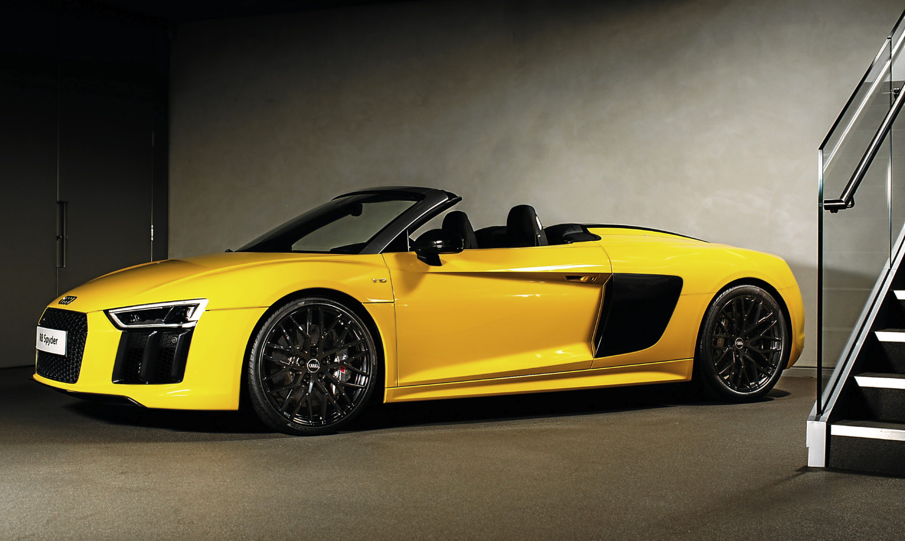 The Audi R8 Spyder.