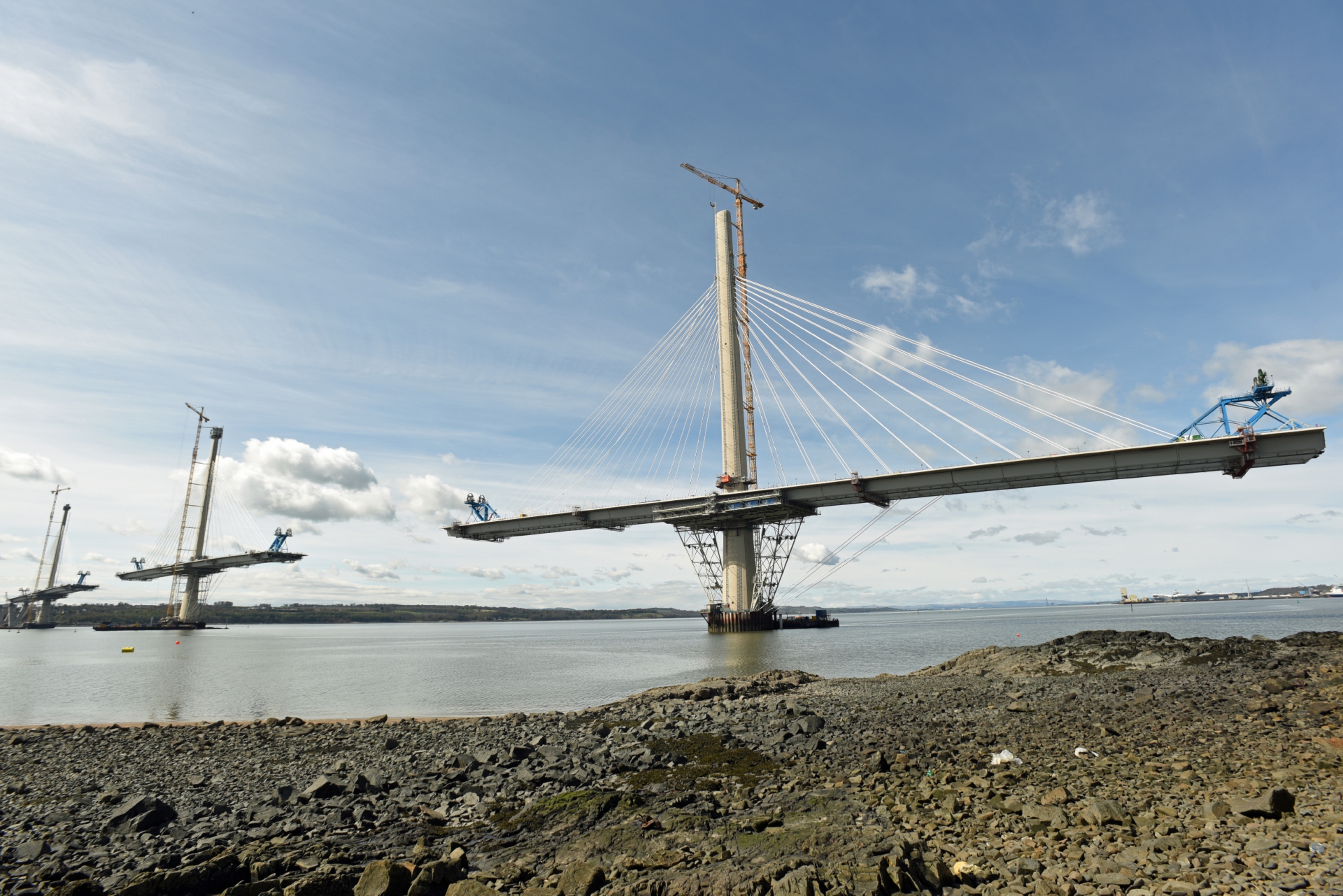 The Queensferry Crossing is still under construction