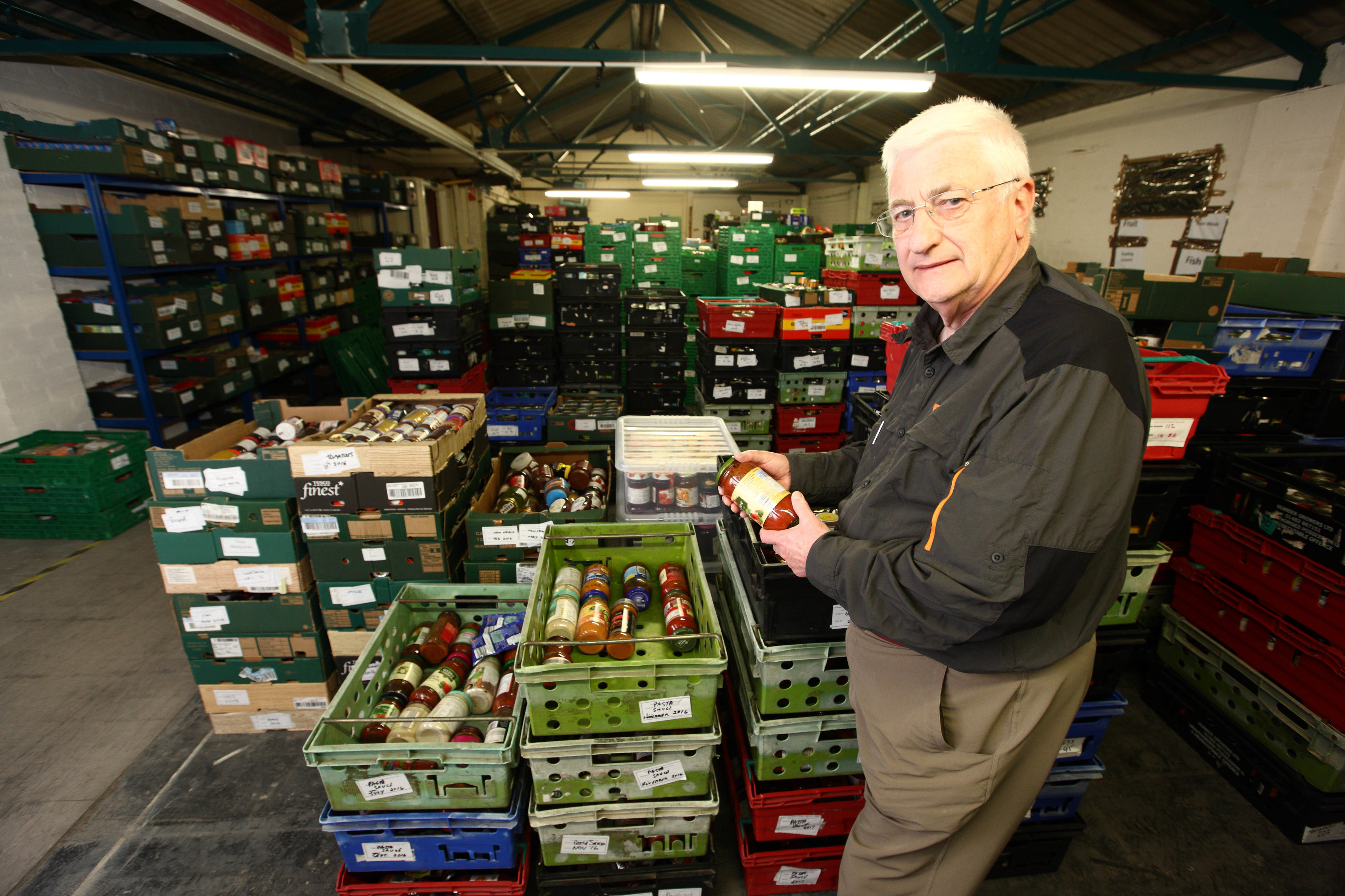 Michael Archibald at the Perth Foodbank.