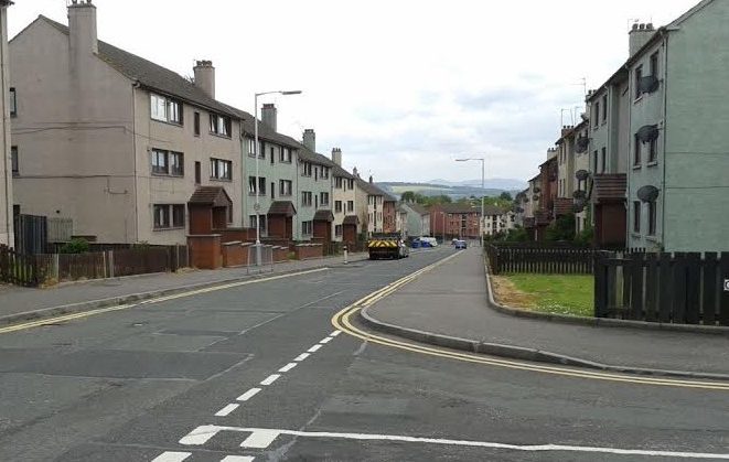 Fraser Avenue, Inverkeithing, where regeneration work is progressing