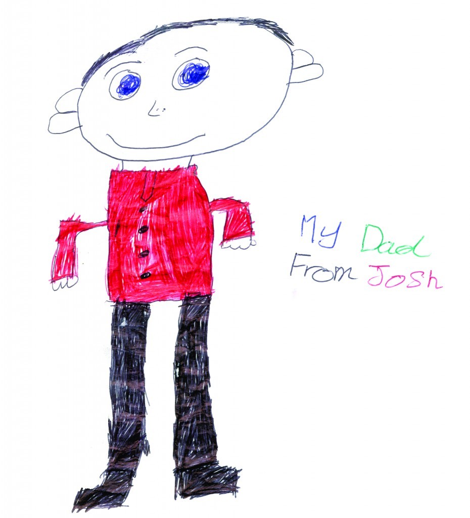 Josh's drawing of his dad.