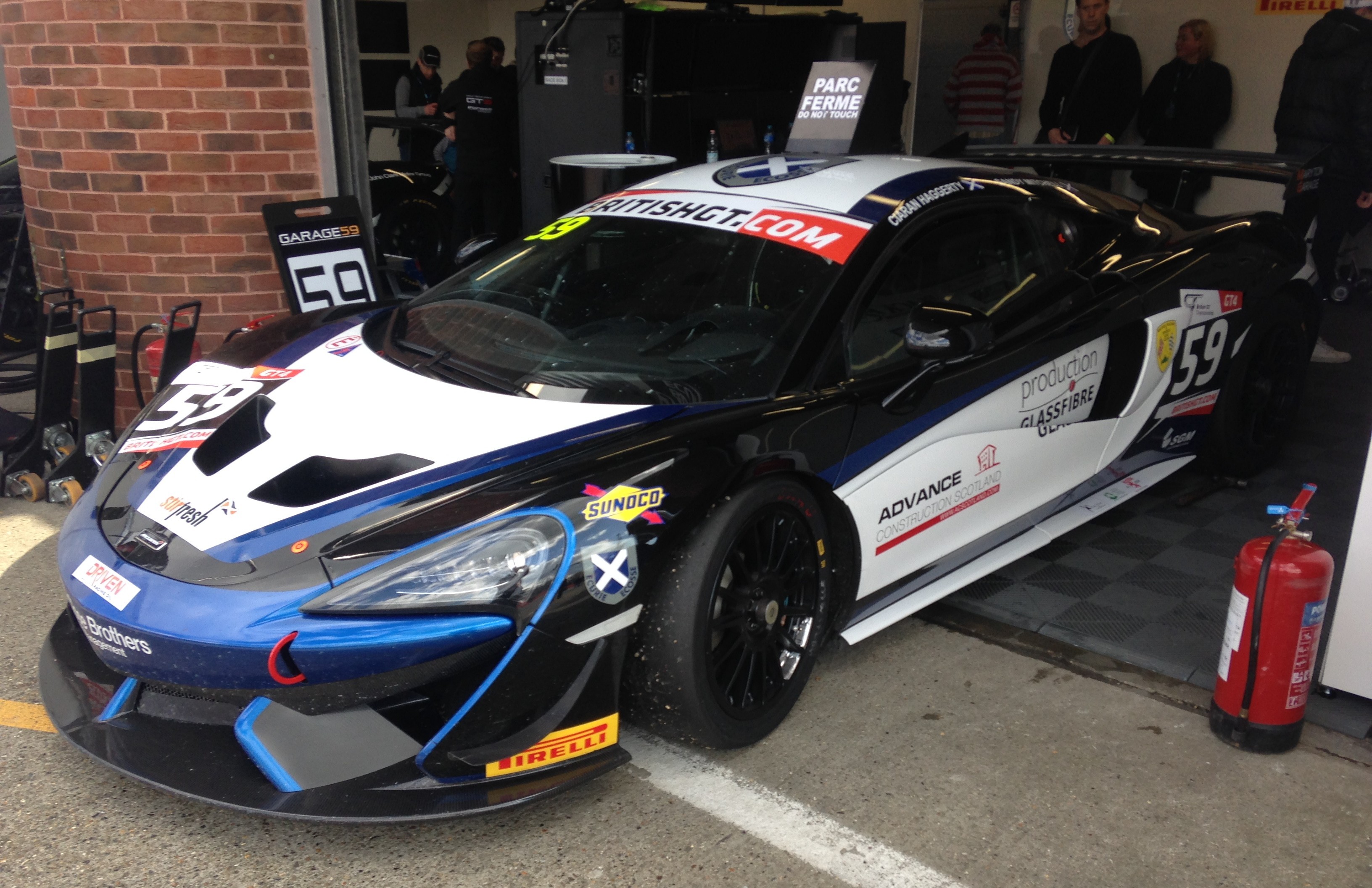 ngus youngster Sandy Mitchell and fellow Scot Ciaran Haggerty gave the new Black Bull Ecurie Ecosse McLaren 570S GT4 its global race baptism and brought the machine home sixth in the GT4 field.