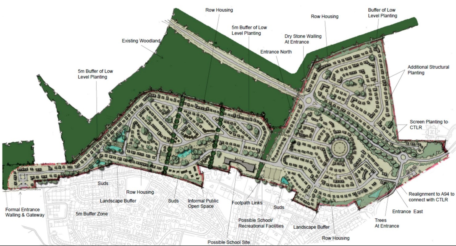 An artist's impression of the Scone development from December 2015.