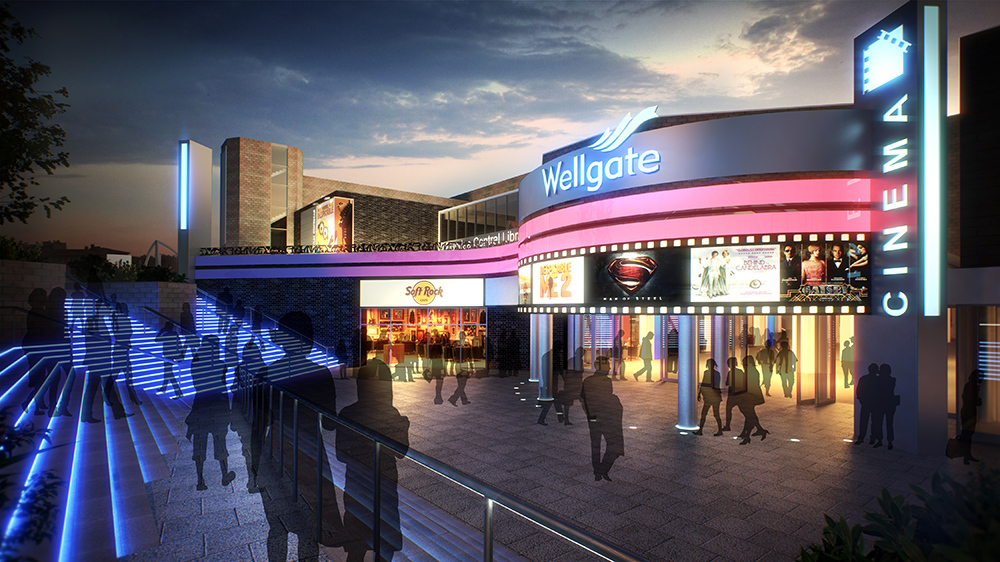 Plans for a multiplex cinema at the Wellgate Centre are being "reworked".