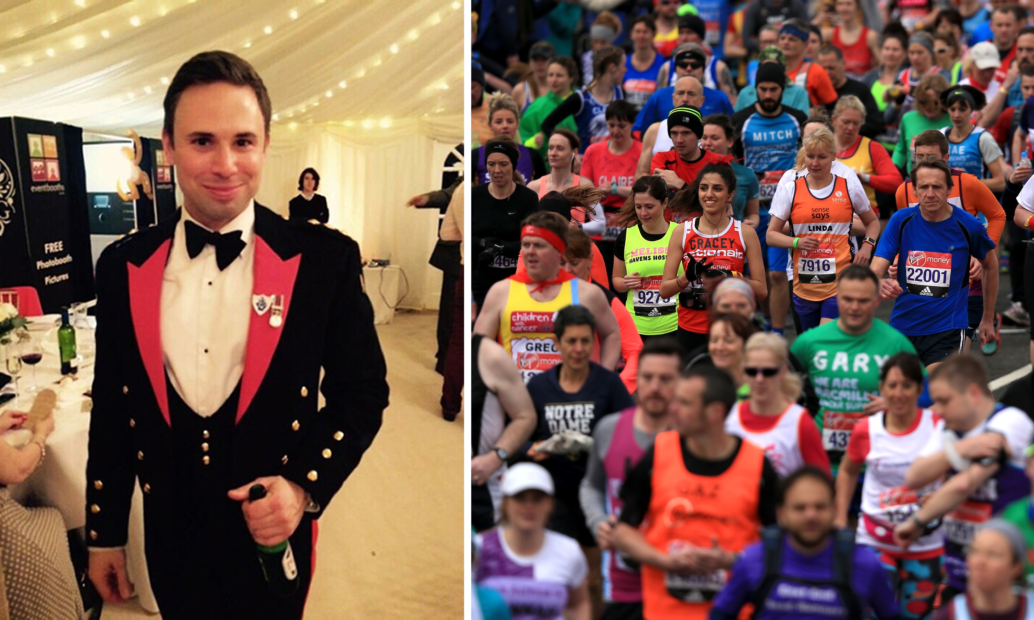 David Seath was one of the thousands who took part in the London Marathon.