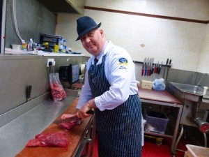 Bryan Beveridge, manager of Johnston’s butchers, who will be showing how to make and barbecue steak burgers