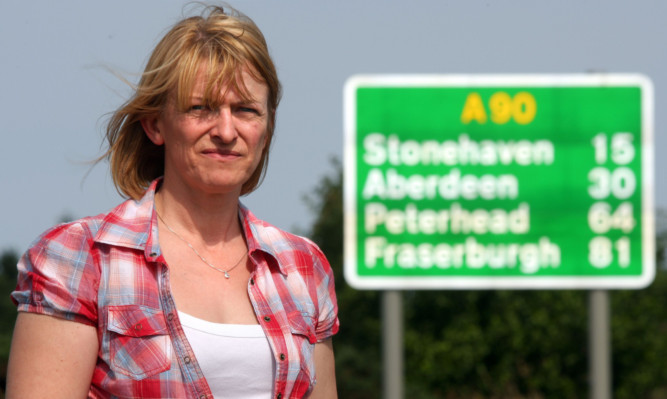 Laurencekirk junction campaigner Jill Fotheringham.