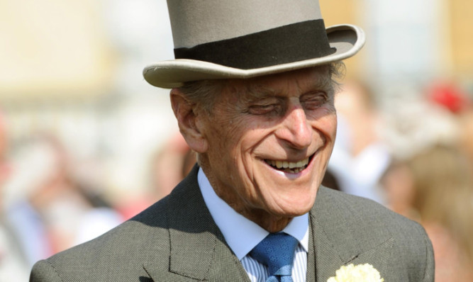 The Duke of Edinburgh appeared in good health at a garden party at Buckingham Palace on Thursday.