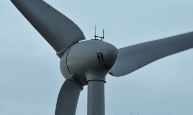 Kim Cessford - 03.12.12 - FOR FILE - pictured is one of the wind turbines at Michelin, Dundee