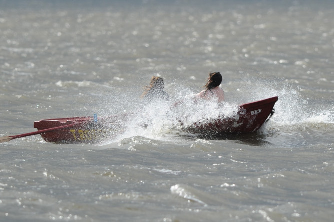 Large crowds lined the Tay on June 9 to watch Newburghs annual coble boat race. The event sees pairs of rowers race in traditional rowing boats, and is believed to date back to 1880.