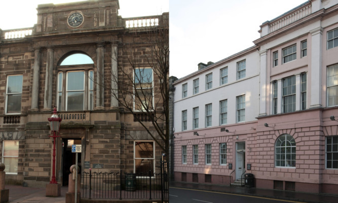 Sheriff courts in Arbroath and Cupar are among those facing closure.