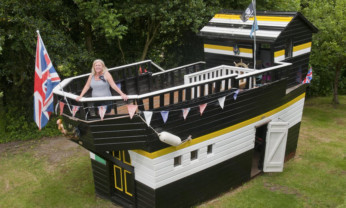 Kapma-Saunders from Southampton won the 'Normal Shed' category for her Queen Emma Galleon shed.