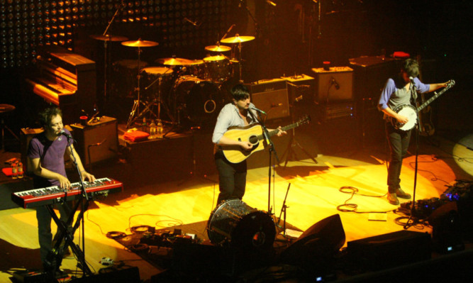 Mumford and Sons playing at the Caird Hall in Dundee last year.