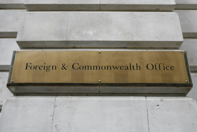 The Foreign Office says it is in touch with the local authorities on the matter.