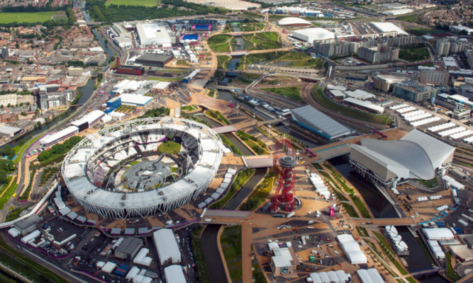 The Olympic Park, in Stratford, east London.