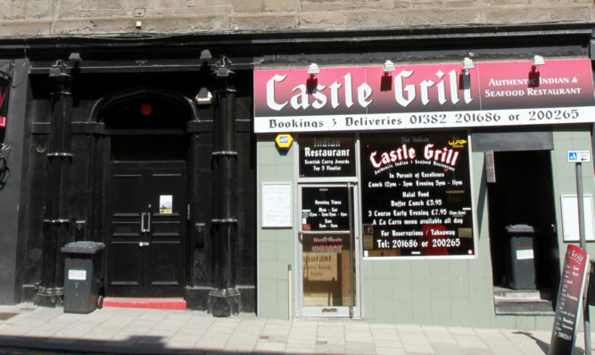 The Castle Grill and (left) the entrance to Non-Zero's.